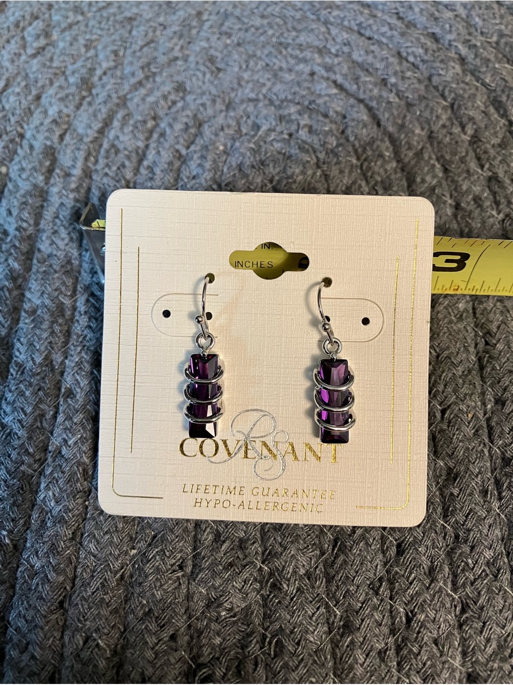 🌸RS Covenant CZ Spiral Drop Earrings - Hypoallergenic